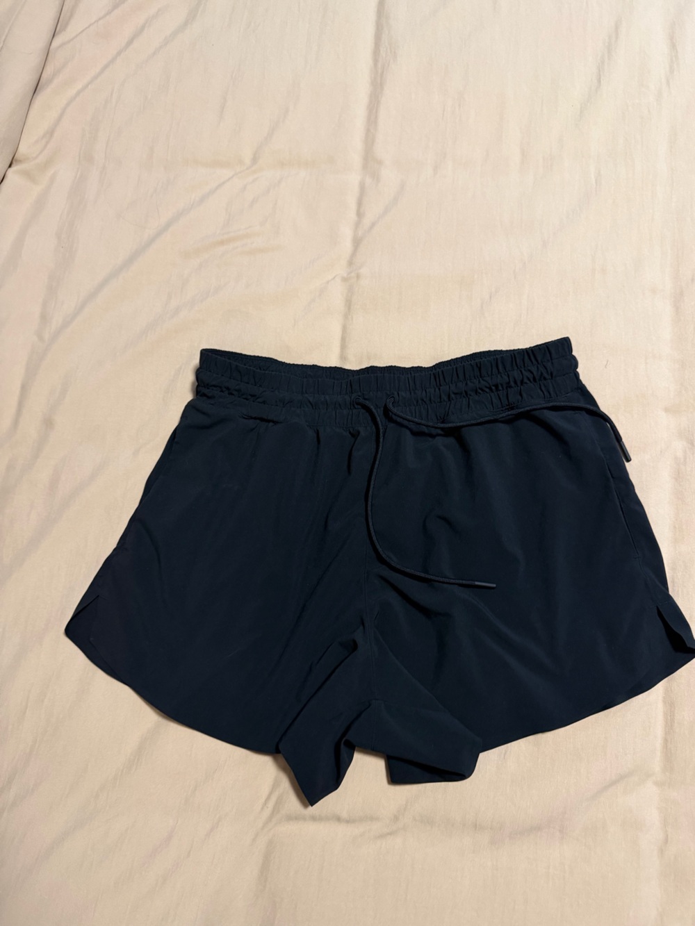 Athleta Women’s Navy Athletic Shorts with Drawstring Waist
